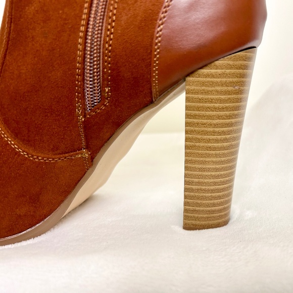 JUSTFAB Rust Orange Suede Lissa Harness Bootie Size 9.5 US/UK 7.5/EU  40.5 - Picture 6 of 9